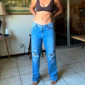 PacSun Eco Light Blue Ripped Boyfriend Jeans Size 29